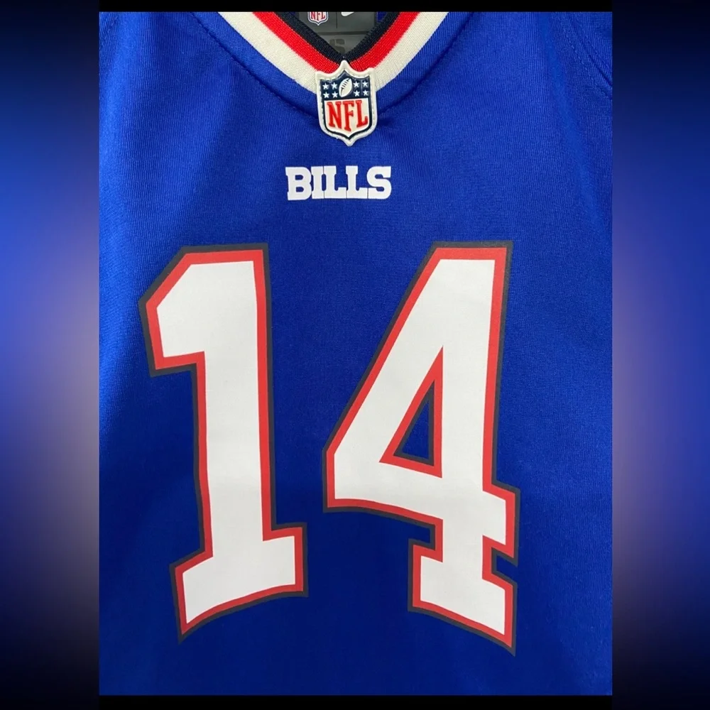 NIKE Buffalo Bills #14 Stefon DIGGS NFL Jersey KIDS BOYS size Small 4 Royal Blue